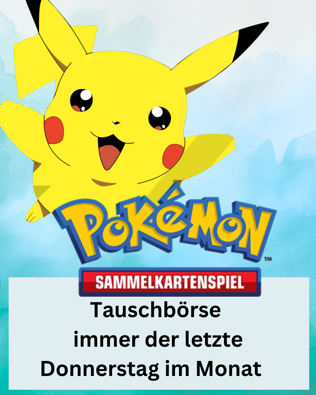 Pokemon Tauschtag am 29.01.26 ab 16Uhr -19:30 Uhr